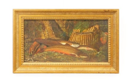 Oil Painting of Trout