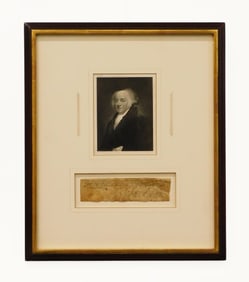 President John Adams Signed Document