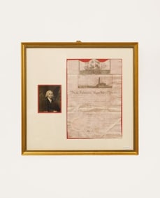 President James Madison Signed Ship's Passage