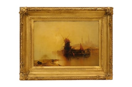 Harbor Scene Painting