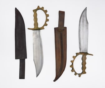 (2) Contemporary Trench Style Knives