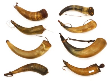 (8) Large Powder Horns