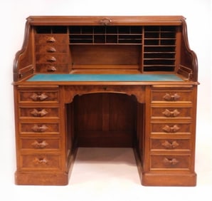 Victorian Roll Top Desk