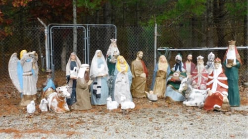(24) Vintage Nativity Figures