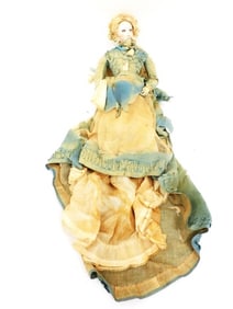 Victorian French Bisque Head Fashion Doll