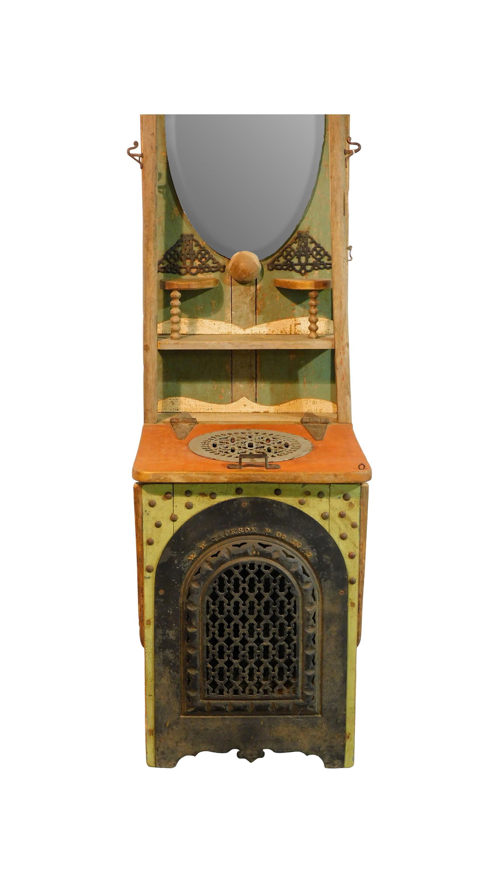 Folk Art Hall Tree - 2