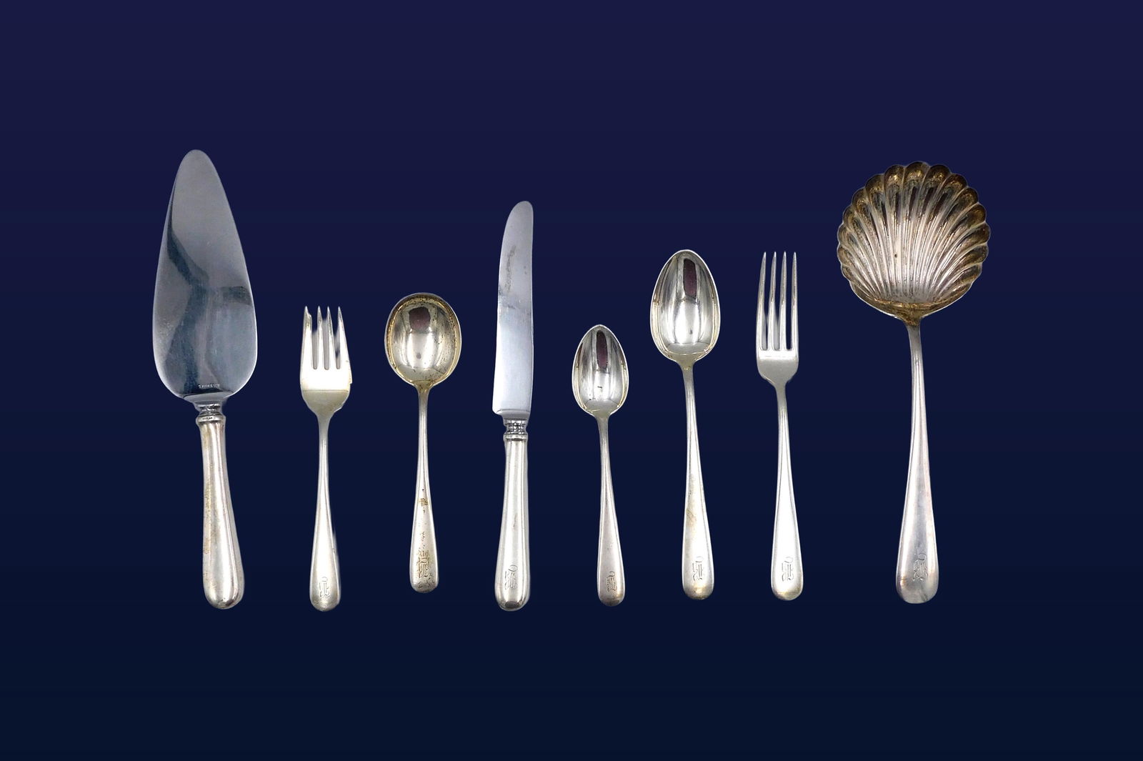 Sterling Silver Flatware Set for Twelve - 2