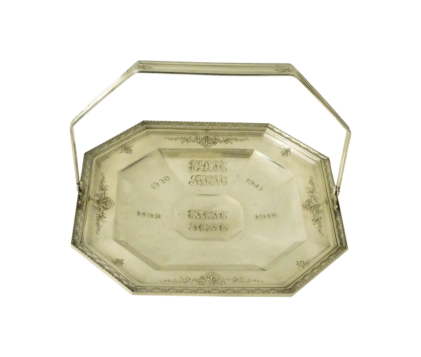 Sterling Silver Footed Handled Tray - 2