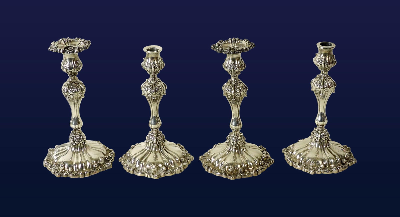 (4) Sterling Silver Candlesticks - 2