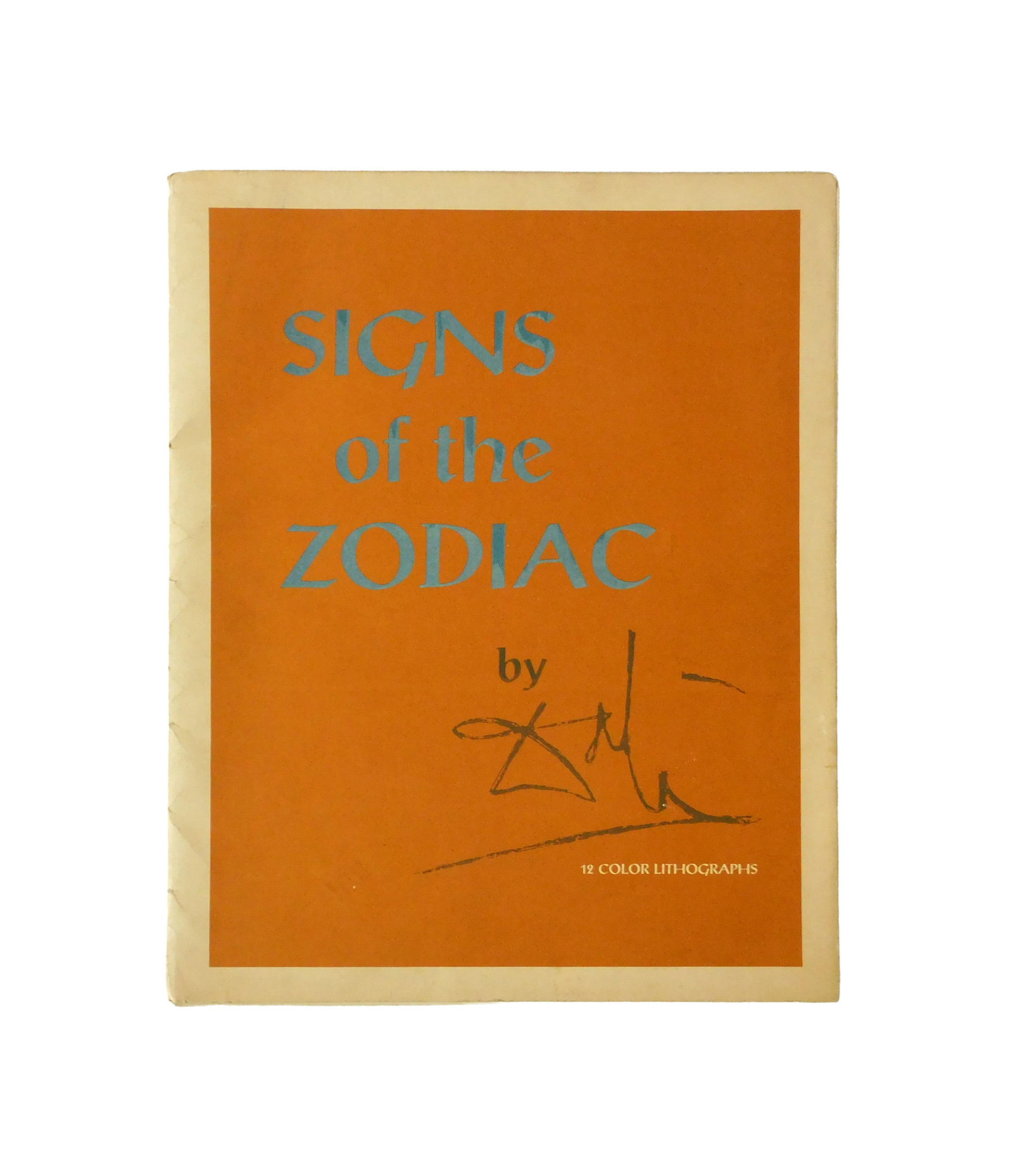 Salvador Dali Signs of the Zodiac (12) Prints: Ca. 1969. Pen Prints, Inc. New York. Portfolio of twelve color lithographs by Salvador Dali (Spanish, 1904-1989). Housed in the original portfolio. Print size: 18" high x 14" wide. Portfolio size: 18