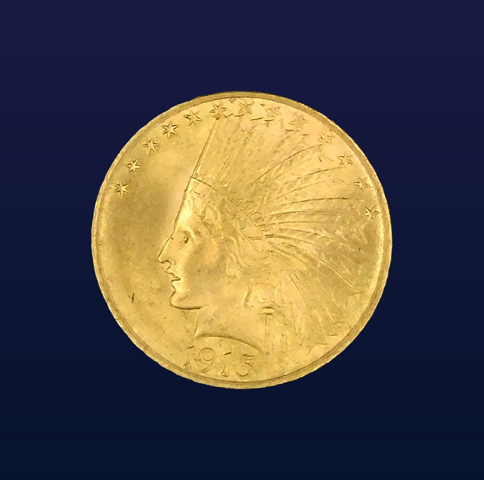 U.S. 1915 $10 Gold Coin: AU. Please note this lot must be paid for by cash, wire transfer or known check. Items will be shipped or sent to shipper once payment clears. IMPORTANT- Please note: all items are sold as is,