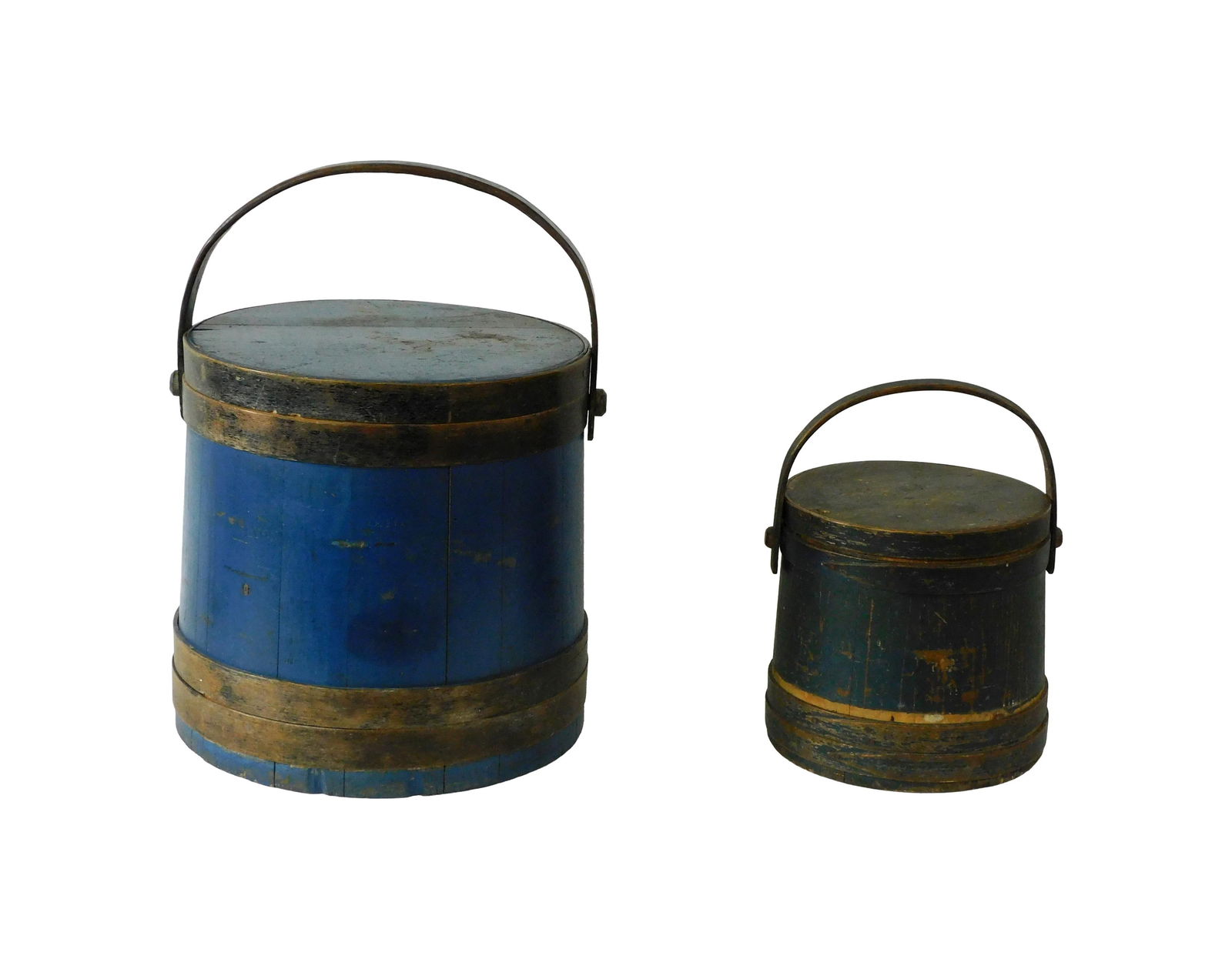 (2) Handled Wooden Buckets - 2