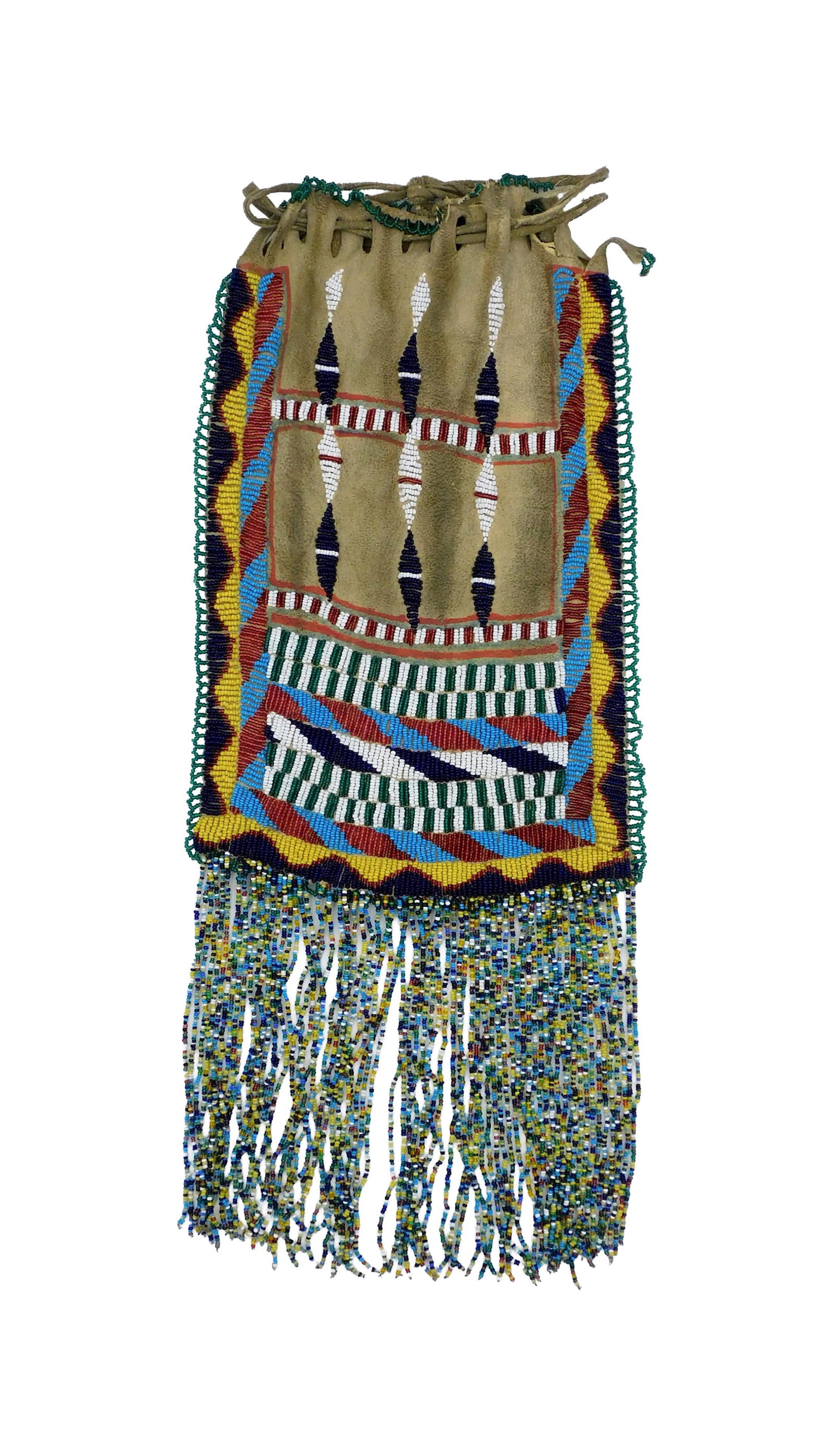 Apache Beaded Bag - 2