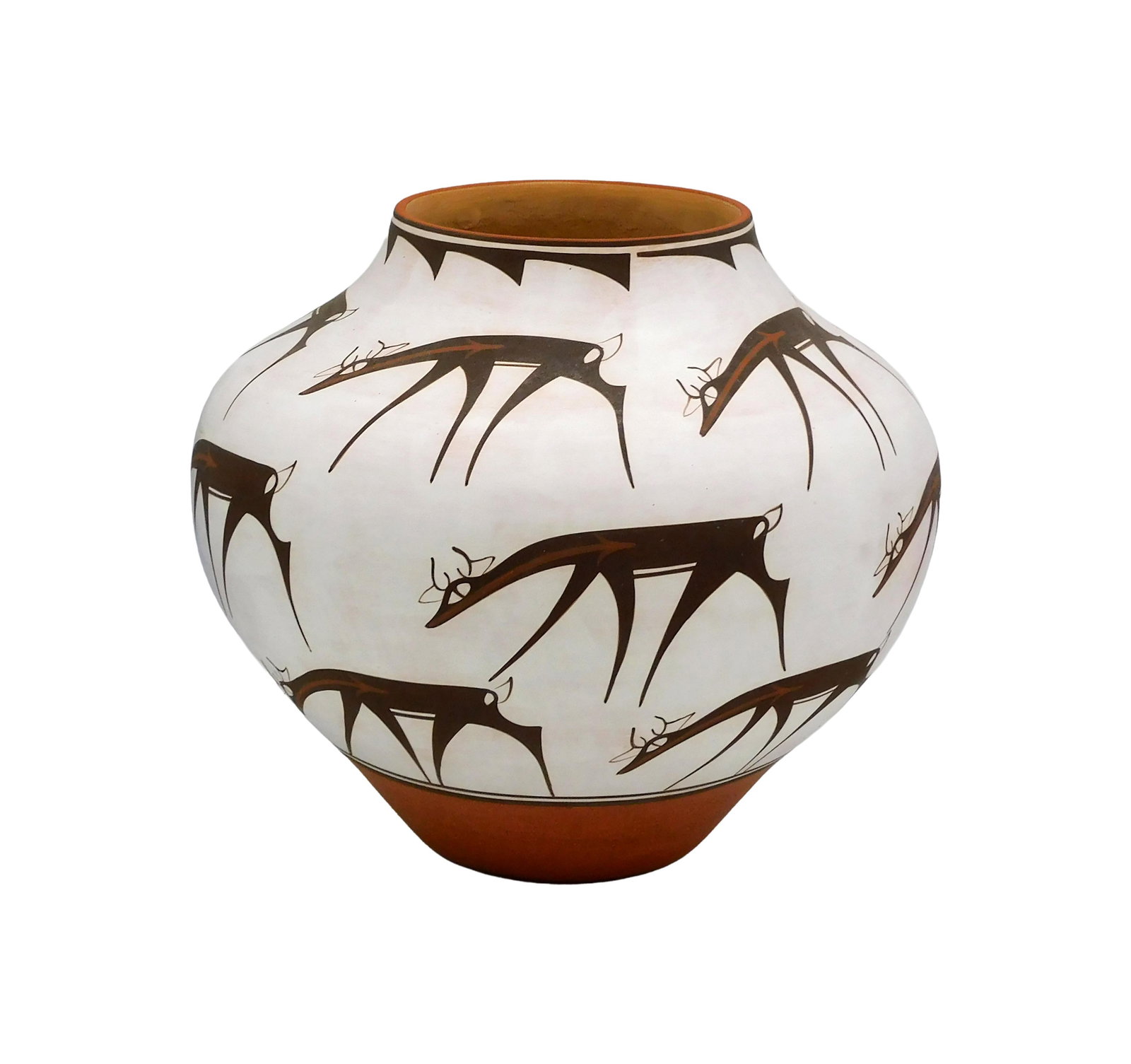 Zuni Pottery Olla by Anderson Peynetsa - 2