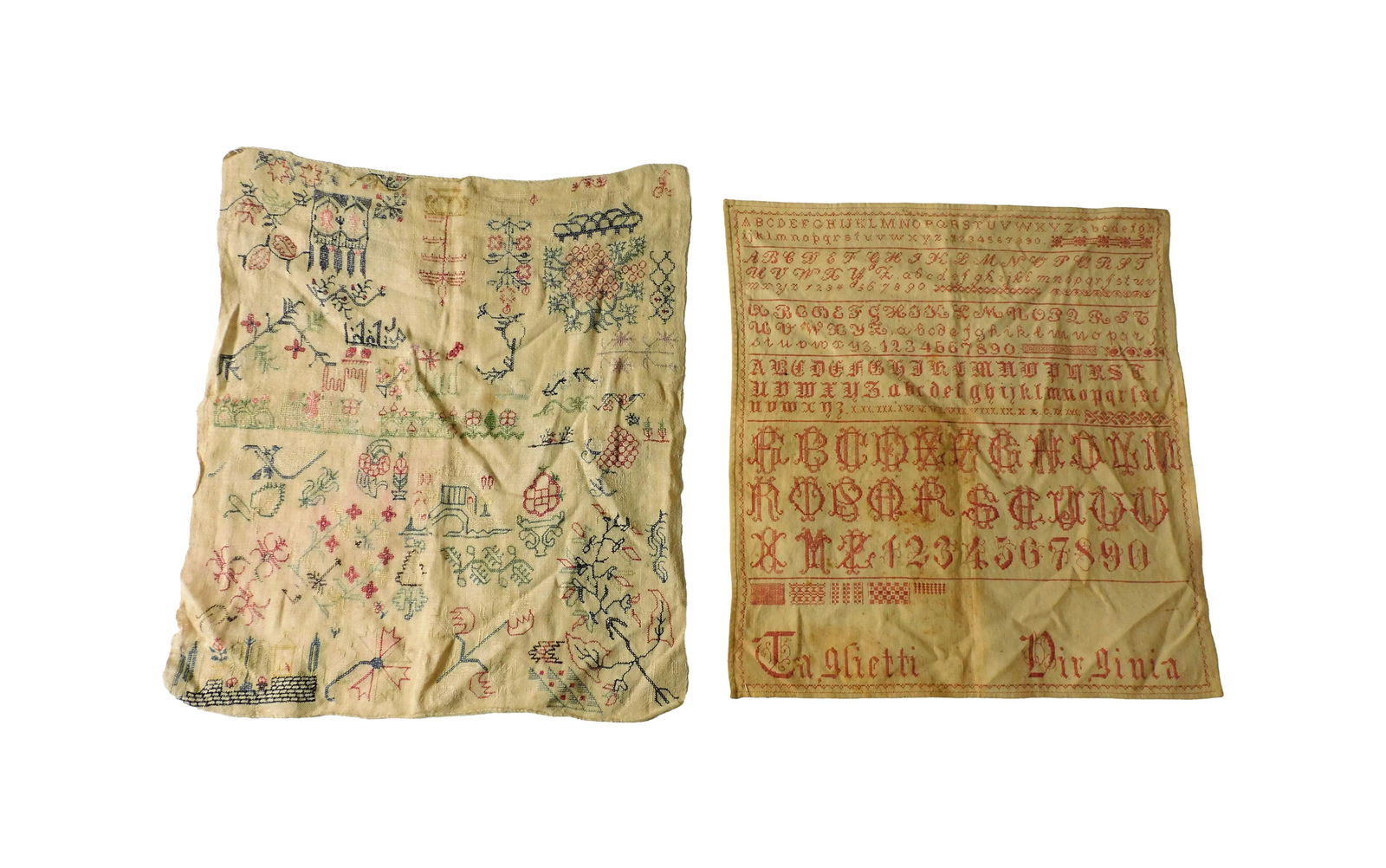 (4) Needlework Samplers - 2