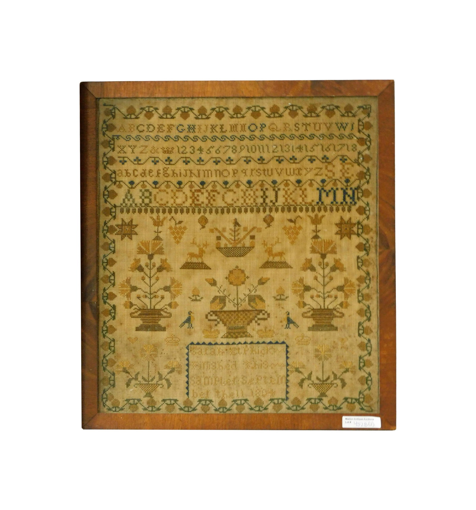 (2) Needlework Samplers - 3