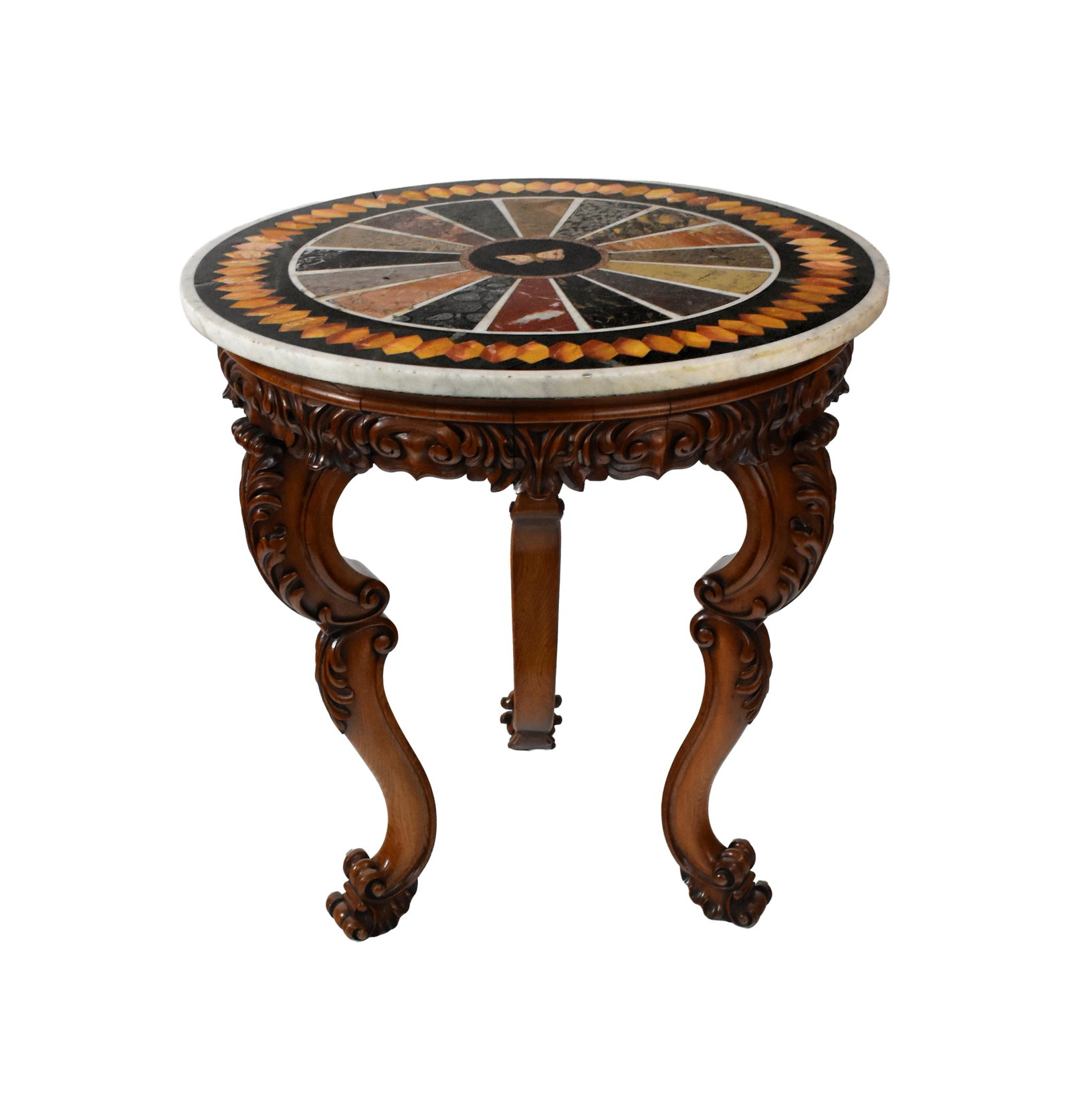 Pietra Dura Specimen Marble Table (1 of 2)