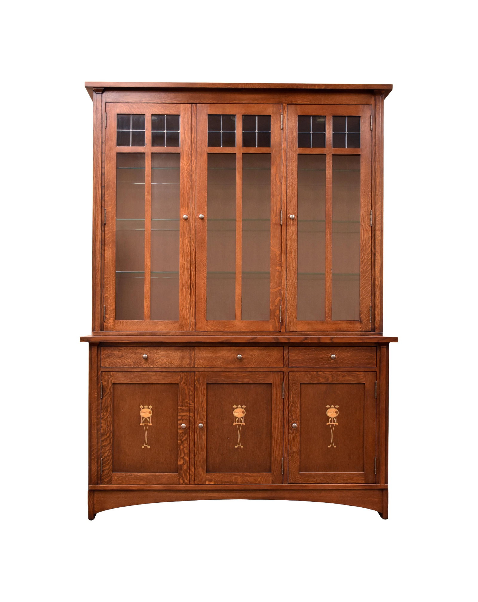 Harvey Ellis Style Stickley Breakfront Cabinet (1 of 2)