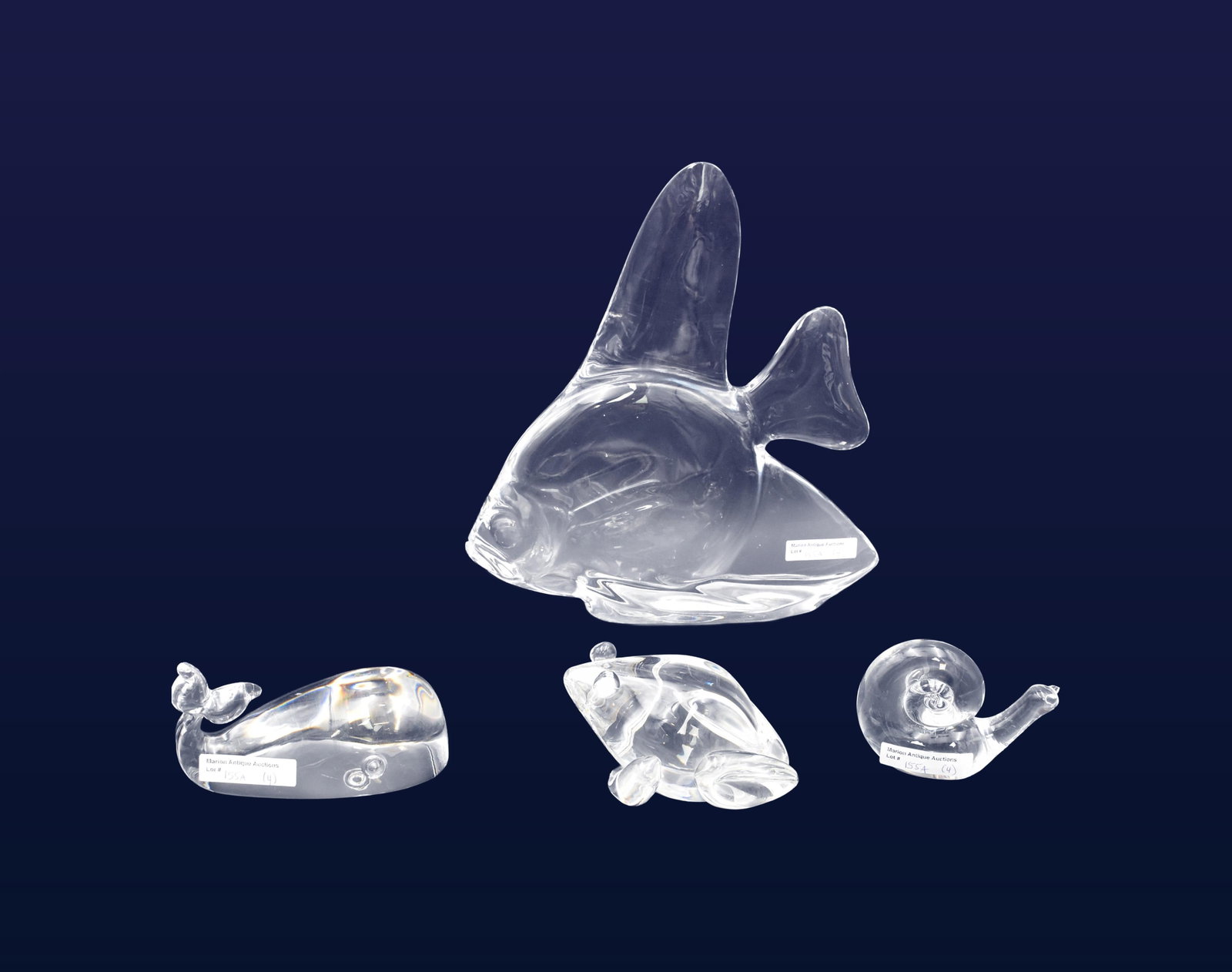 (4) Steuben Glass Figures - 2