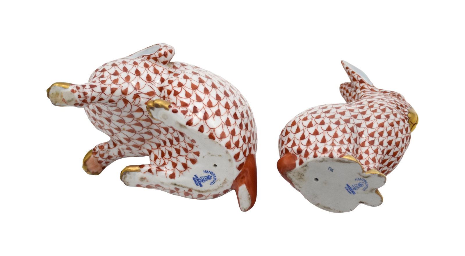 Two Herend Porcelain Bunnies - 3