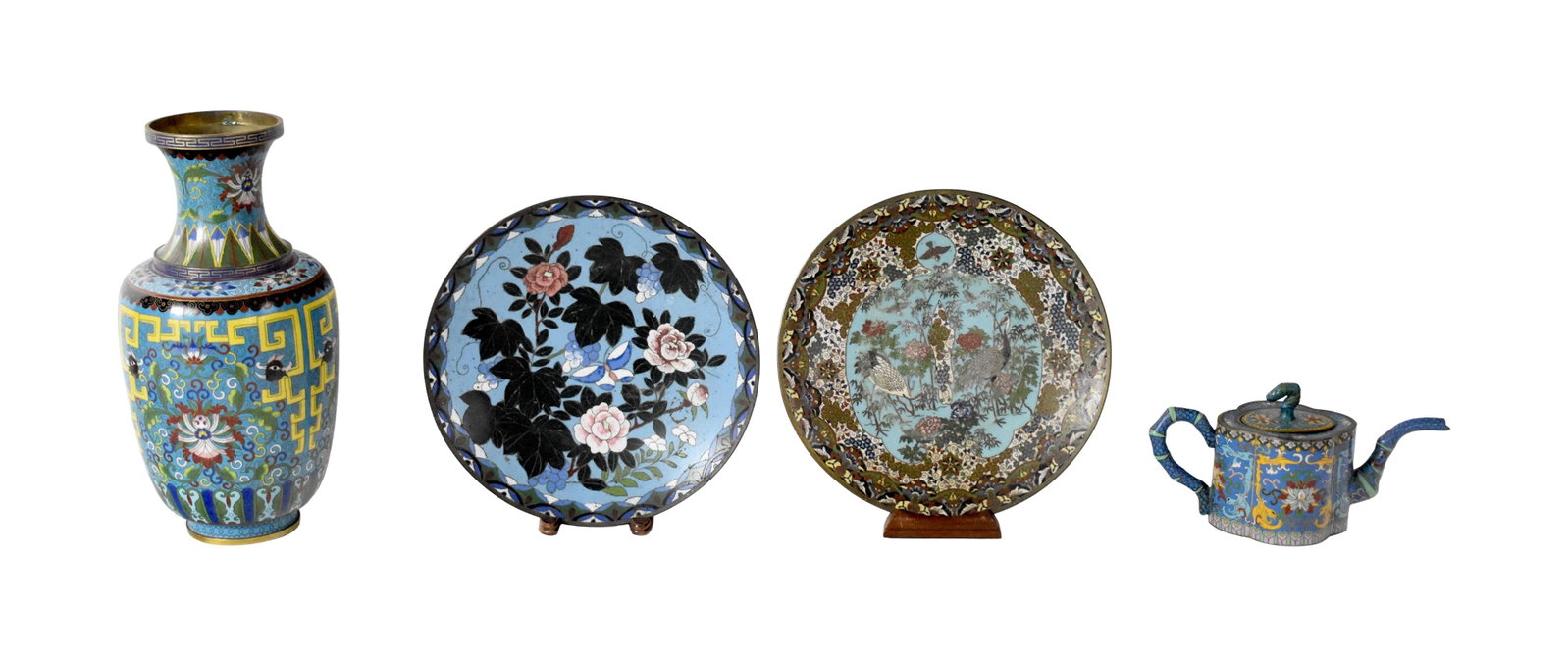 (4) Cloisonne Pieces (1 of 2)