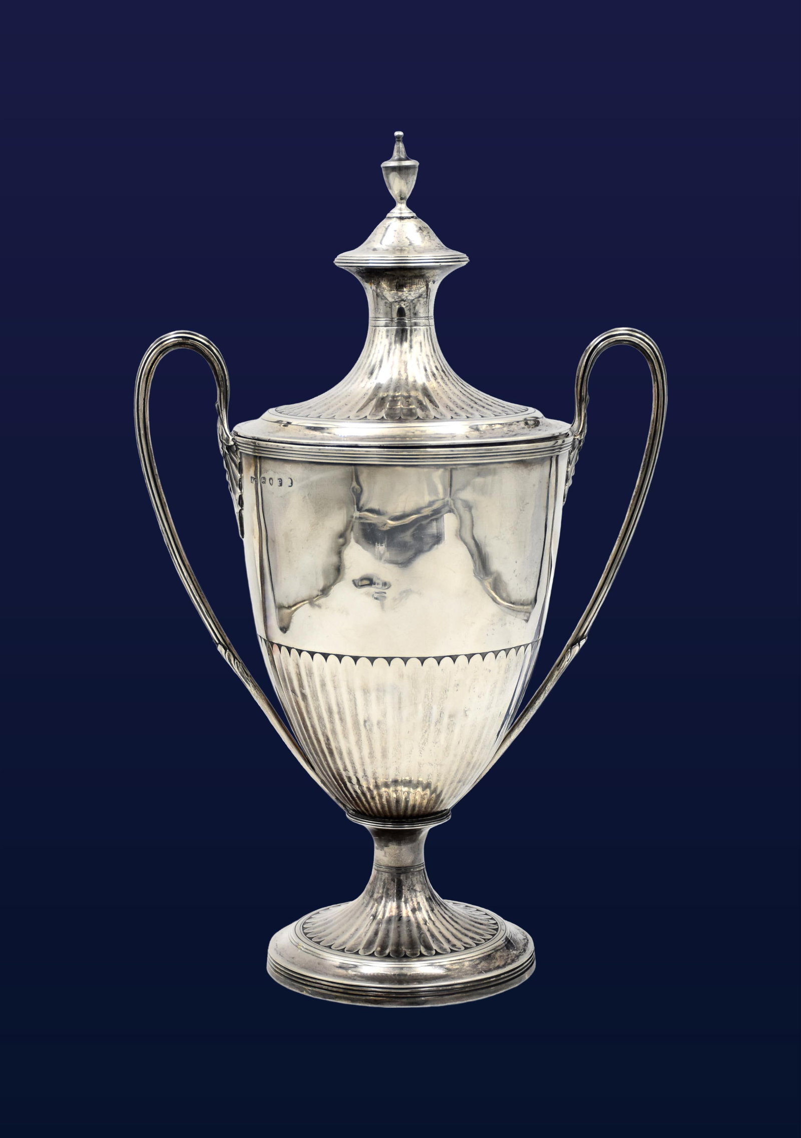 Sterling Silver Lidded Trophy Cup - 2