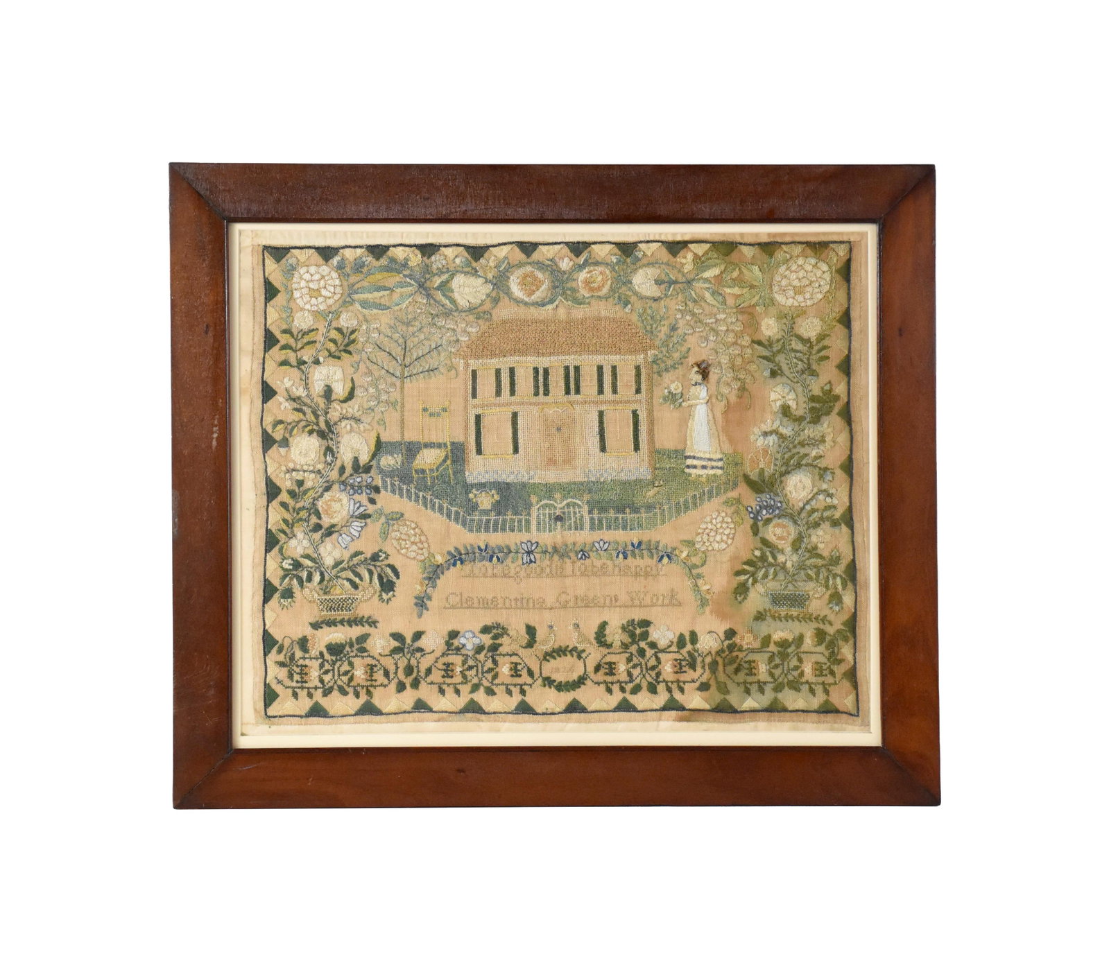Important Needlework Sampler by Clementina Green (1 of 6)