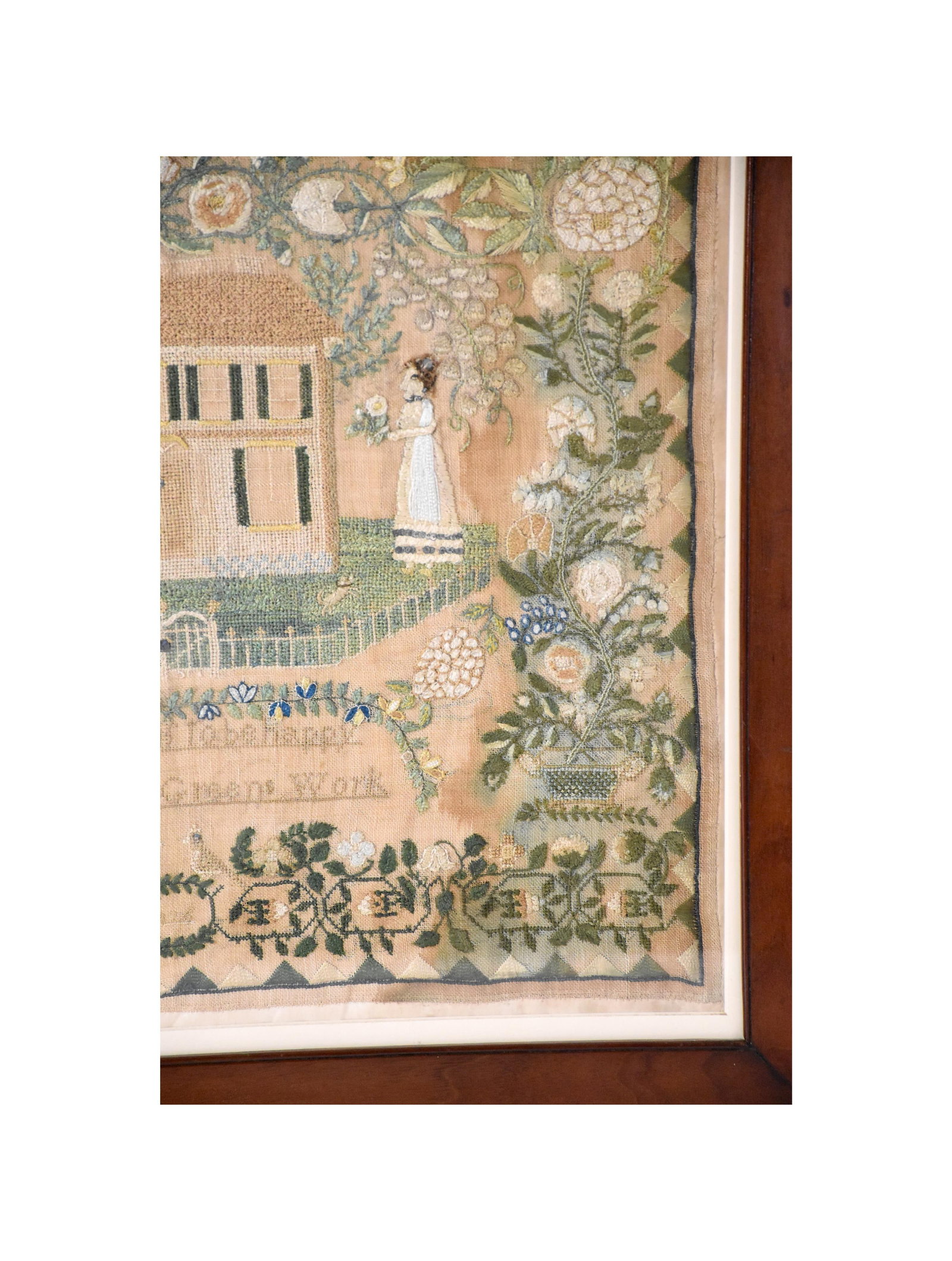 Important Needlework Sampler by Clementina Green - 5