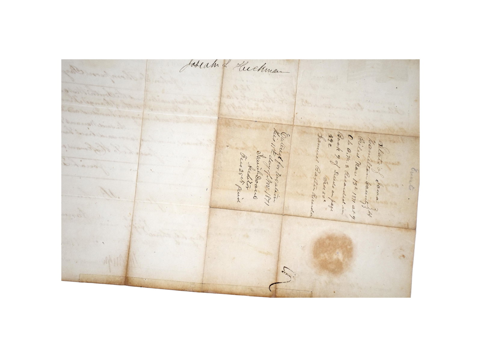 President James Buchanan Signed Document - 4