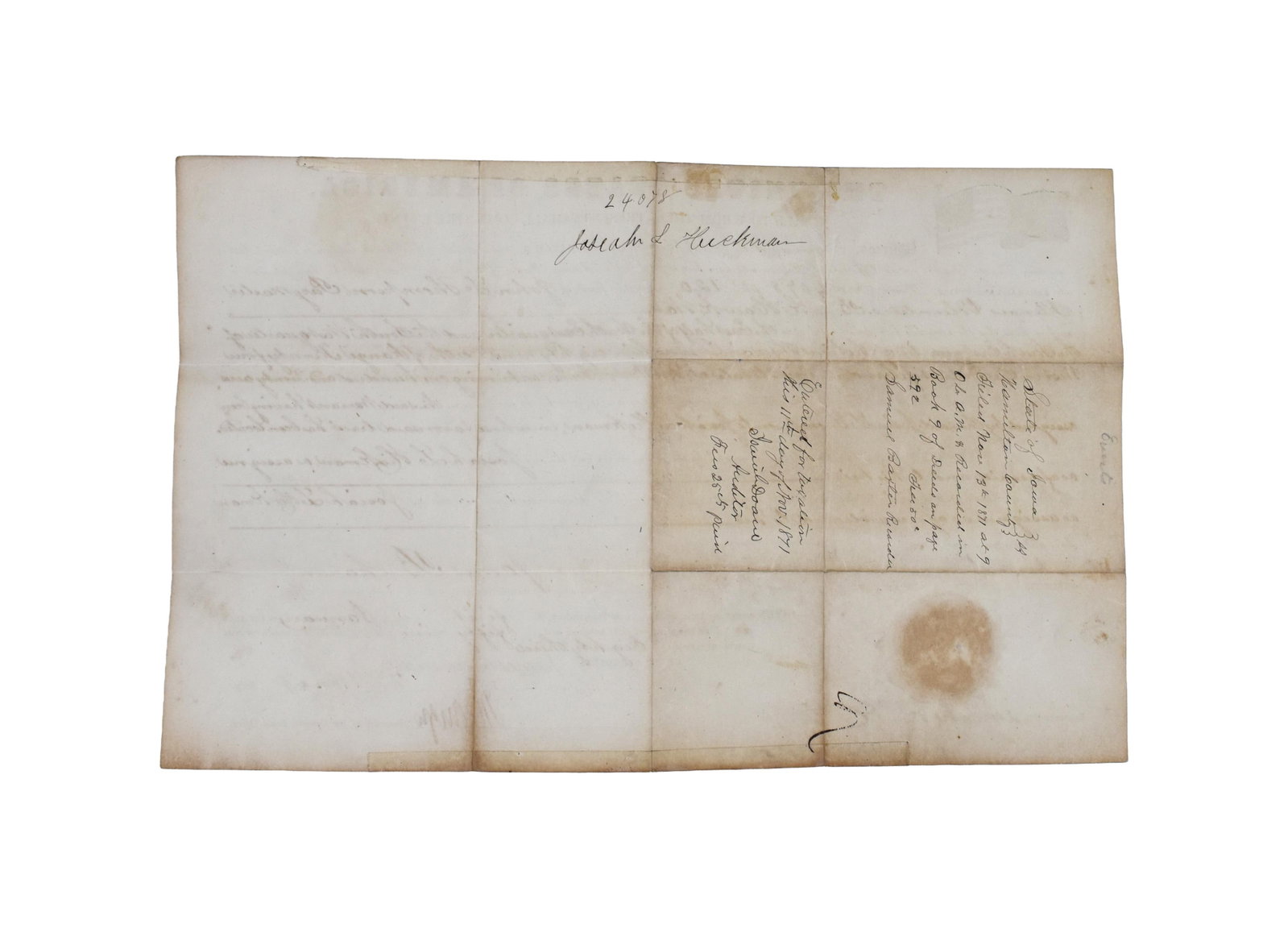 President James Buchanan Signed Document - 5