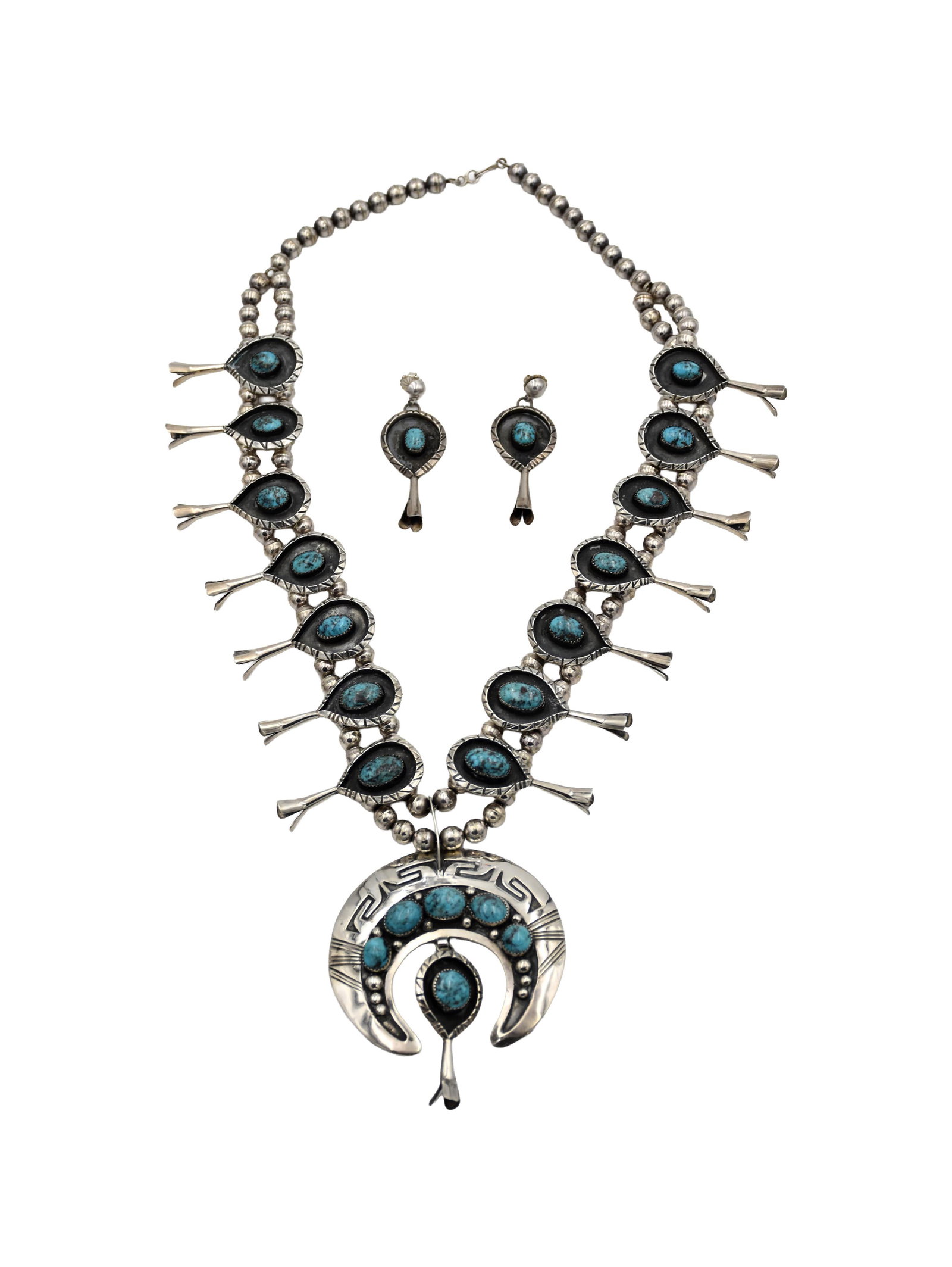 Native American Necklace and Earrings (1 of 2)