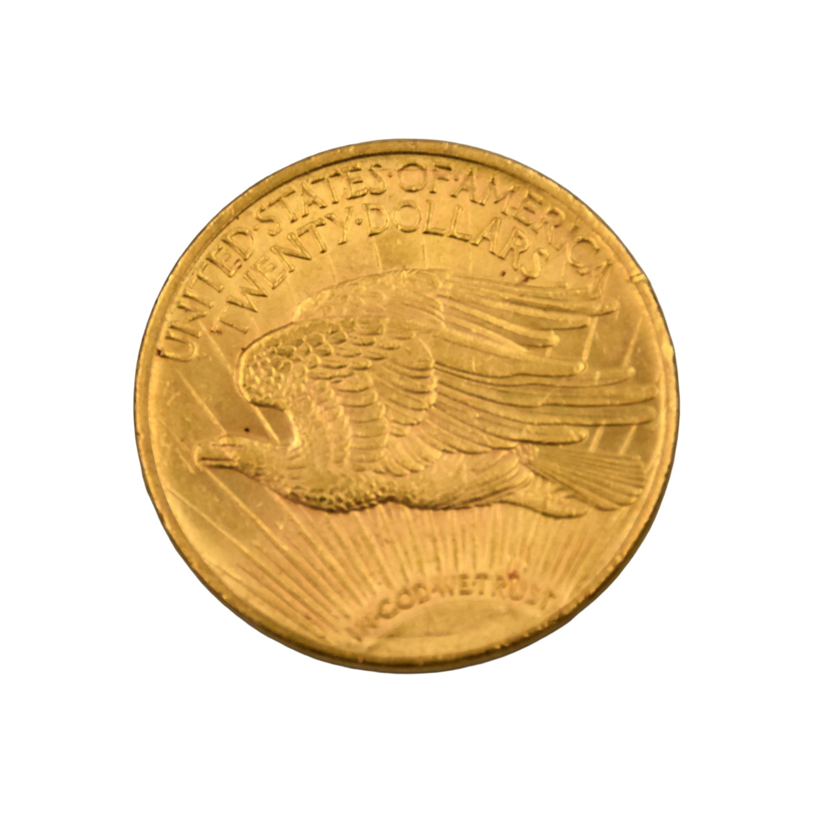 $20 Saint Gaudens Gold Coin: 1922 S. 33. 4 grams. XFAU. Not professionally graded. IMPORTANT- Please note: all items are sold as is, where is, with all faults. Marion Antique Auctions encourages all bidders to examine items
