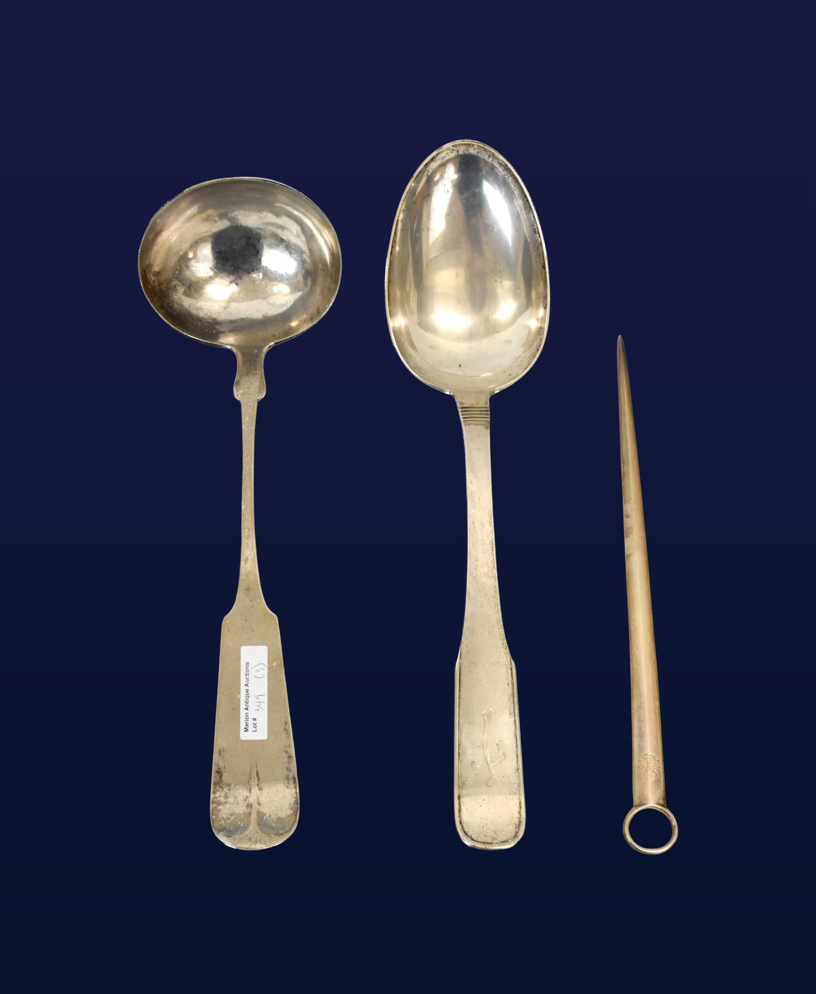 (3) Sterling Silver and Coin Silver Utensils (1 of 2)