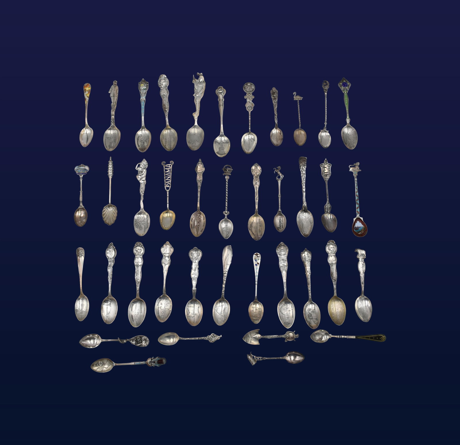 (39) Souvenir Spoons - 2