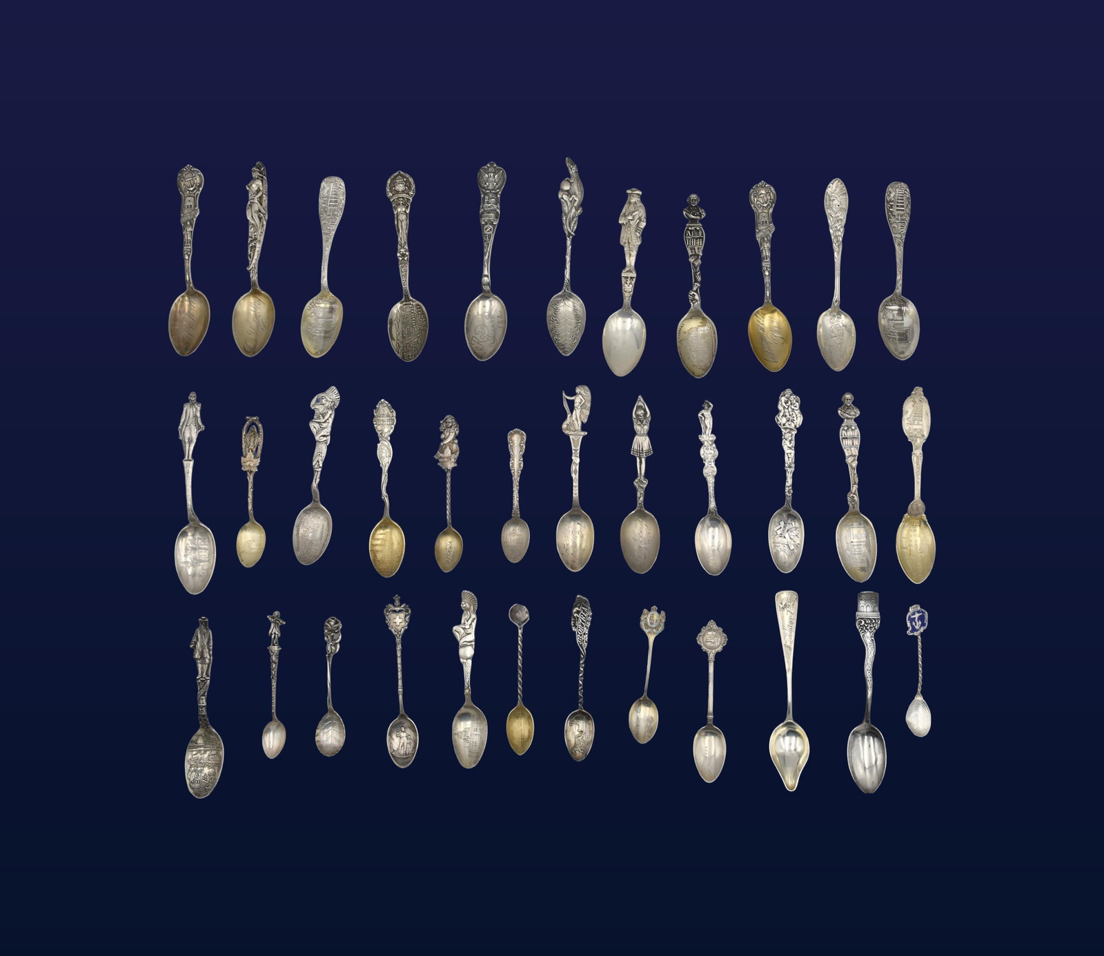 (35) Souvenir Spoons - 2