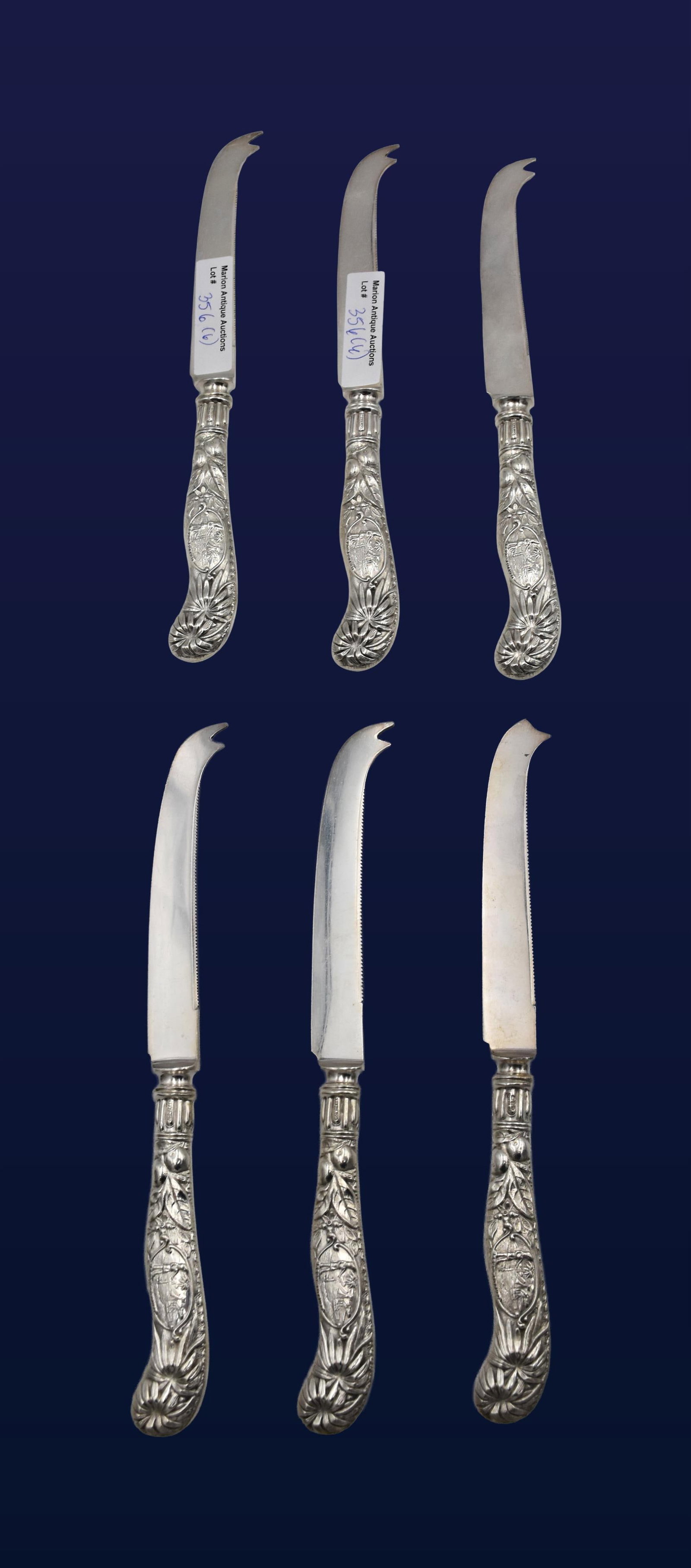 (6) Sterling Silver Fruit Knives - 3