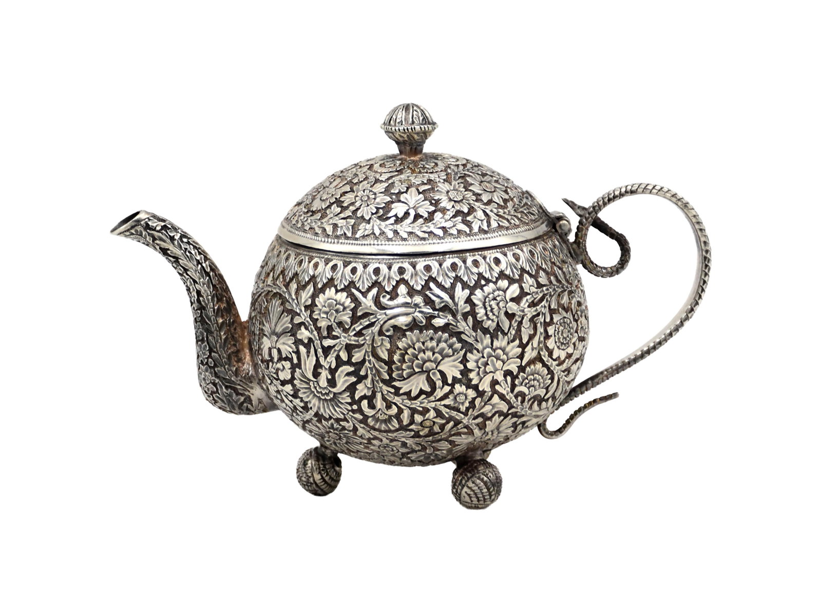 Indian Kush Silver Teapot - 2