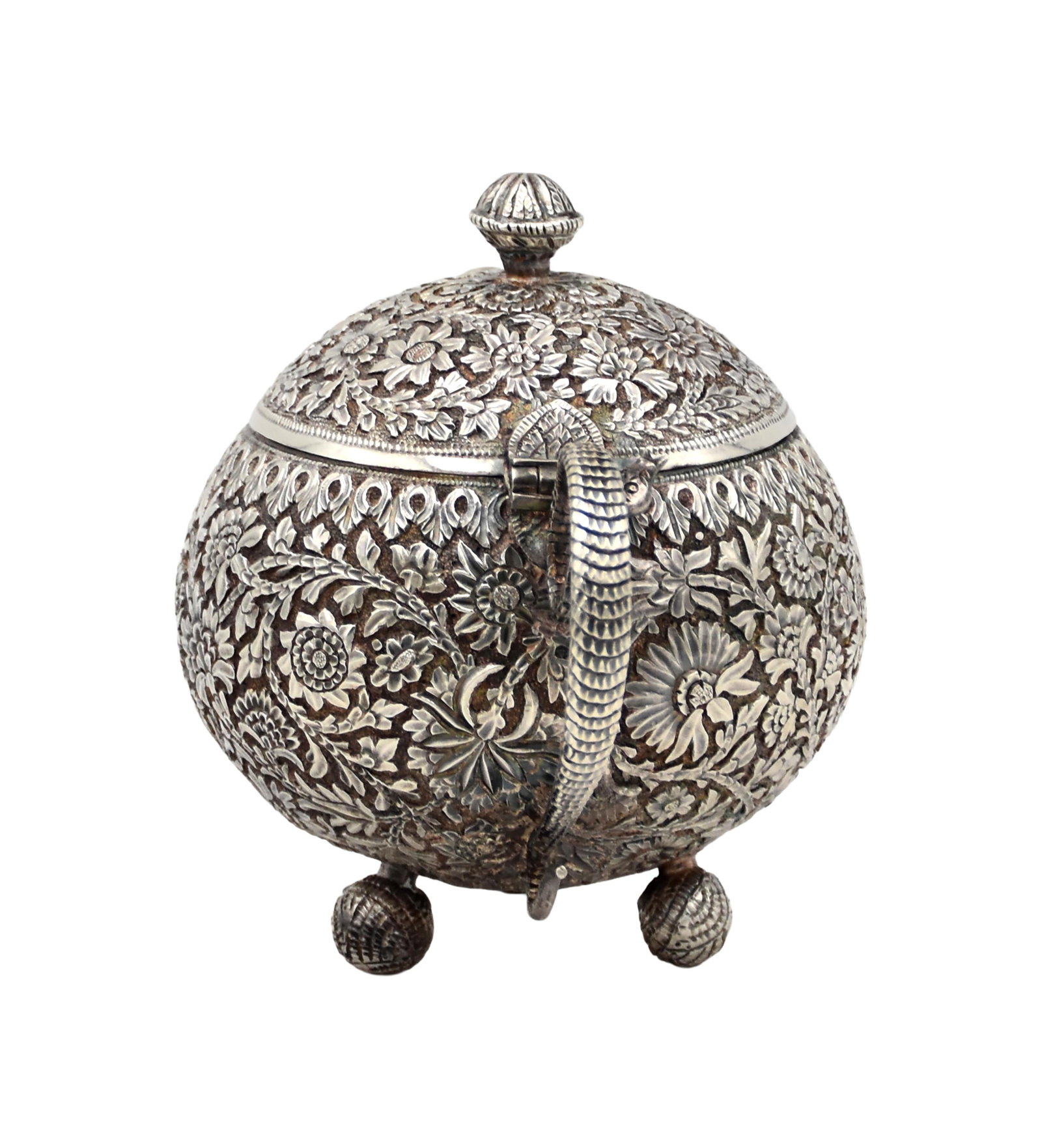 Indian Kush Silver Teapot - 3