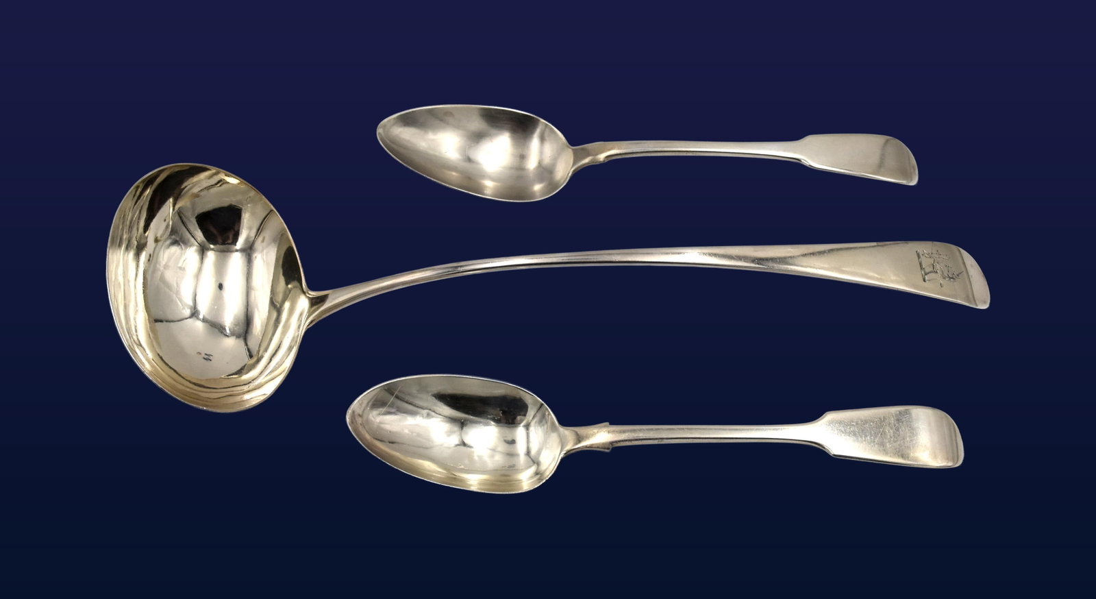 (3) English Sterling Silver Serving Pieces (1 of 2)