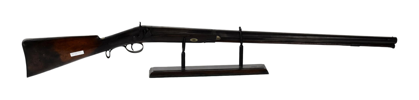 Muzzle Loading Shotgun: 19th C. By Lane & Reed, Boston. Engraved decoration. Walnut stock. Nickel-plated trim. Original ramrod. 51 3/4" long.Working condition. IMPORTANT- Please note: all items are sold as is, where is,