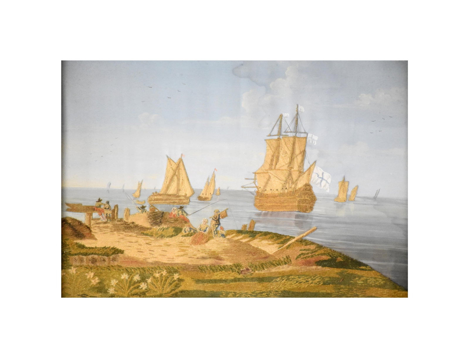 Needlework Seascape Picture - 2