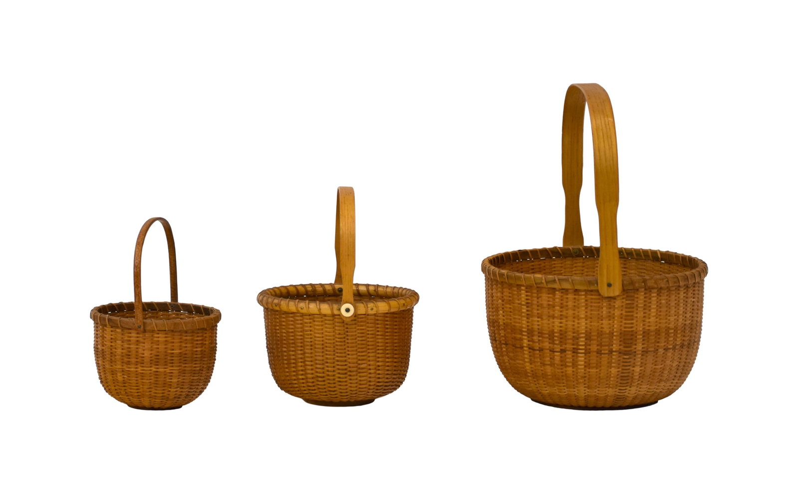 (3) Nested Nantucket Baskets - 2