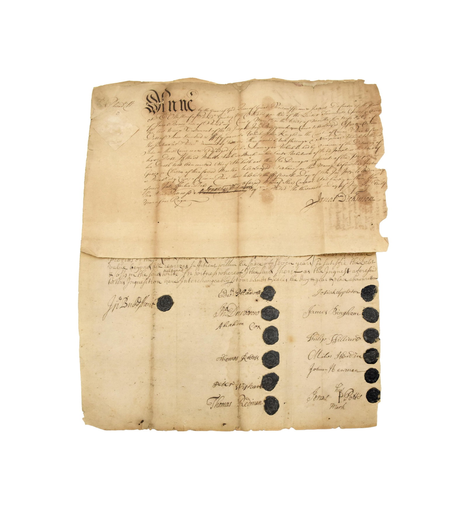 Jonathan Dickinson Rare Book & Document - 3