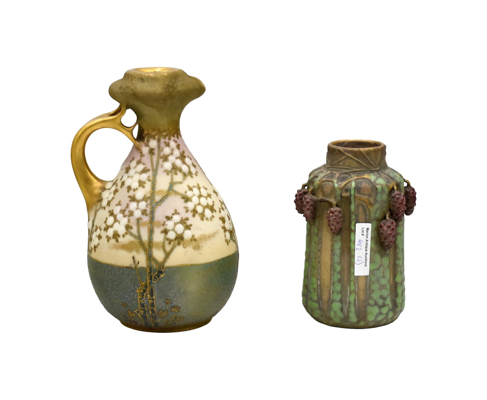Teplitz Pitcher and Vase - 2