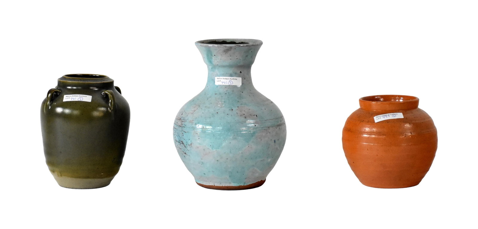 (3) Jugtown Vases - 2