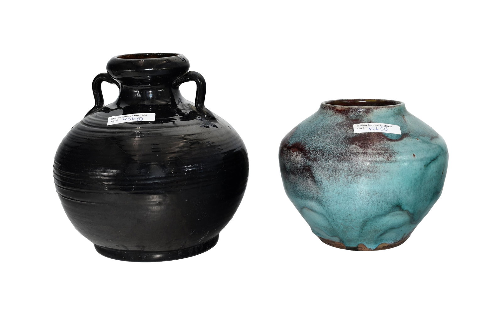 (2) Jugtown Vases - 2