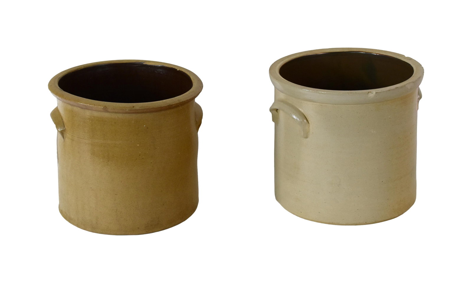(2) Stoneware Crocks - 2