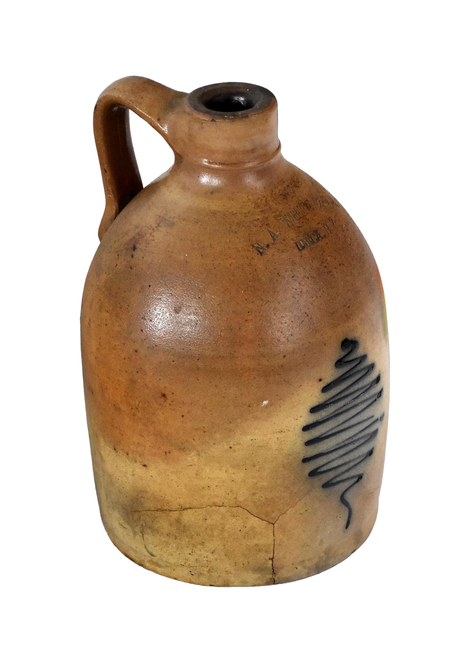 (3) Stoneware Handled Jugs - 2