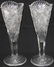 PAIR OF AMERICAN BRILLIANT PERIOD CUT GLASS VASES,