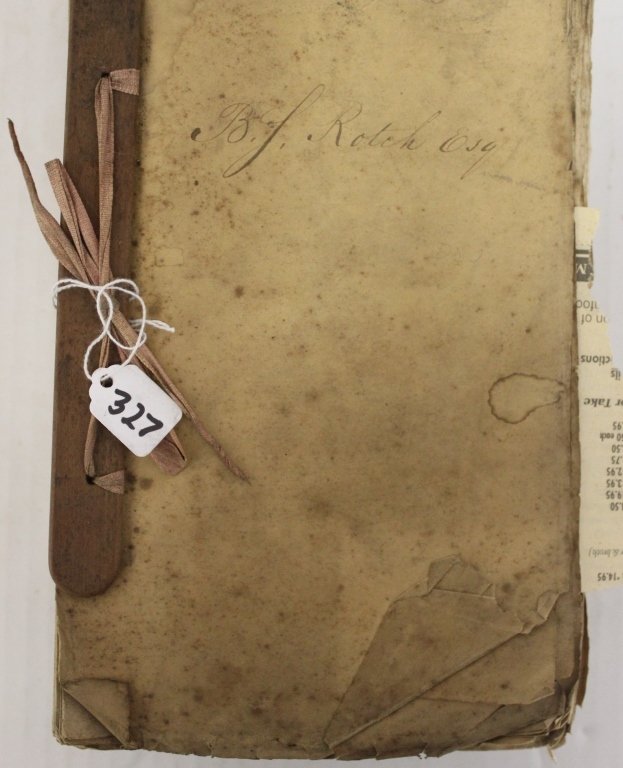 BOUND COLLECTION OF 1844 COMMONWEALTH OF: MASSACHUSETTS SENATE REPORTS; FAIR CONDITION; BELONGING TO B. F. ROTCH, ESQ.